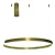 Lampa LED wisząca okrąg złota XZ-004 88W + pilot 1068 - Decorativi