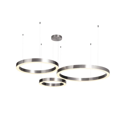 Lampa wisząca CIRCLE 60+80 LED nikiel na 1 podsufitce -  ST-8848-60+80 nickel - Step Into Design