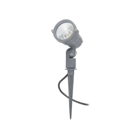 Reflektor GARY z klinem ziemnym LED szara 230V COB LED 10W 45° IP65 3000K R10527 - RedLux