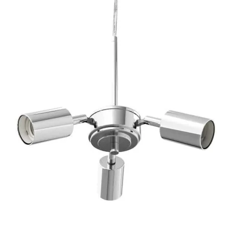 Lampa wisząca TRIX  chrom 230V E27 3x60W R10615 - RedLux