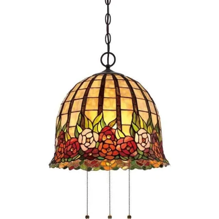 Lampa wisząca witrażowa QZ/ROSECLIFFE/P - Elstead Lighting