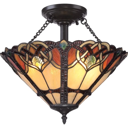 Elstead Lighting - Lampa plafoniera witrażowy QZ/CAMBRIDGE/SF