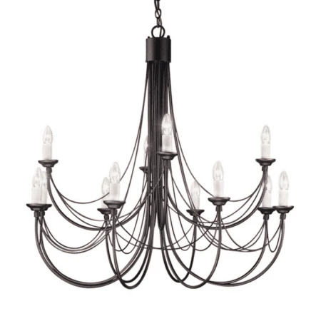 Żyrandol CARISBROOKE CB12 BLACK - Elstead Lighting