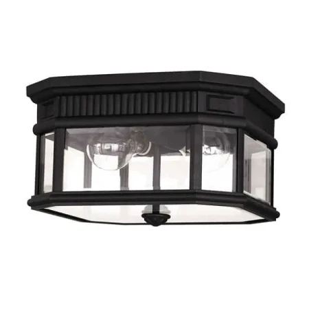 Oprawa sufitowa COTSWOLD LANE FE/COTSLN/F BK IP44 - Elstead Lighting