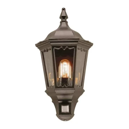 Kinkiet MEDSTEAD HALFMD7 PIR BLACK IP43 + CZUJNIK RUCHU - Elstead Lighting