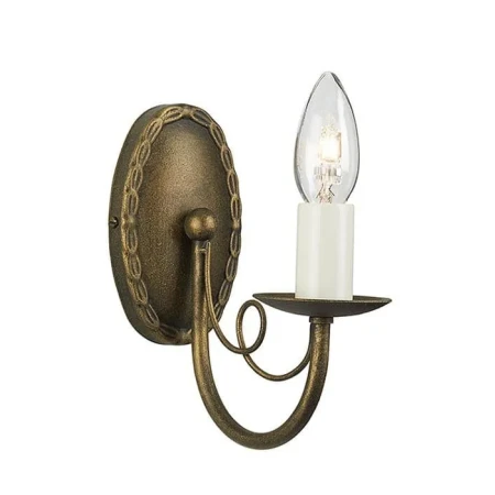 Kinkiet MINSTER MN1 BLK/GOLD - Elstead Lighting