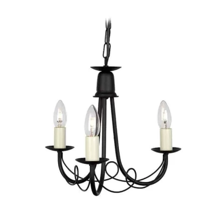 Żyrandol MINSTER MN3 BLACK - Elstead Lighting