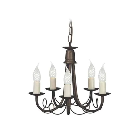 Żyrandol MINSTER MN5 BLK/GOLD - Elstead Lighting