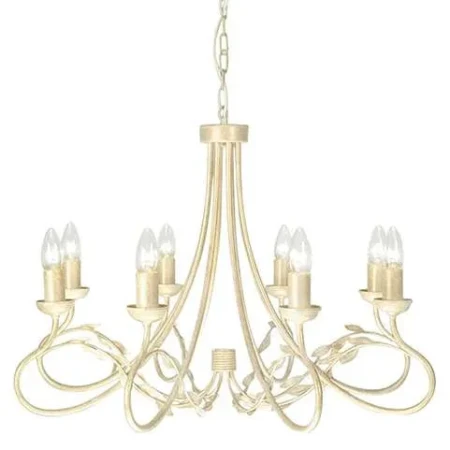 Żyrandol OLIVIA OV8 IVORY/GOLD - Elstead Lighting