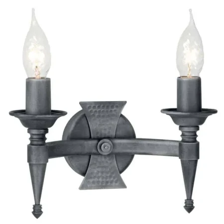 Kinkiet SAXON SAX2 BLK/SIL - Elstead Lighting