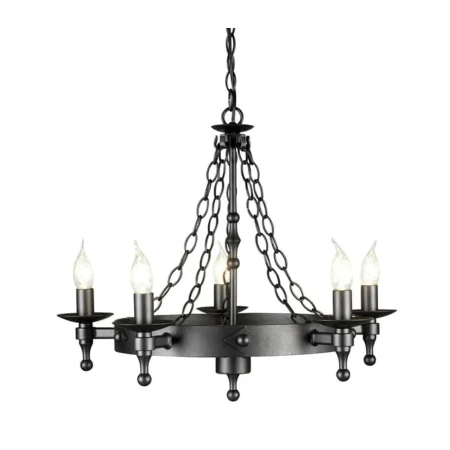 Żyrandol WARWICK WR5 GRAPHITE - Elstead Lighting