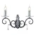 Kinkiet AMARILLI AML2 BLK/SILVER - Elstead Lighting