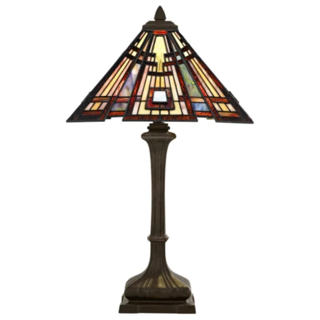 Elstead Lighting - Elegancka lampa na stoł witrażowa TIFFANY CLASSIC CRAFTSMAN QZ/CLASSICCRF/TL