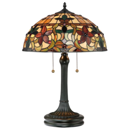 Elstead Lighting - Elegancka lampa na stoł witrażowa TIFFANY KAMI QZ/KAMI/TL