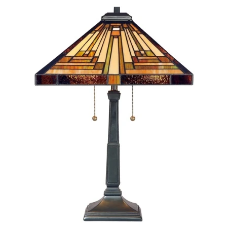 Elstead Lighting - Elegancka lampa na stoł witrażowa TIFFANY STEPHEN QZ/STEPHEN/TL