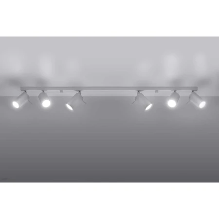 Lampa listwa Szyna Biała Spot RING 6 x GU10 389 - Decorativi