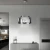 Lampa szklana chrom COSMOS krople wody z prześwitami 40cm 518 - Decorativi