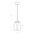 Lampa wisząca PAMELA 27 BRASS AZ6185 - AZzardo
