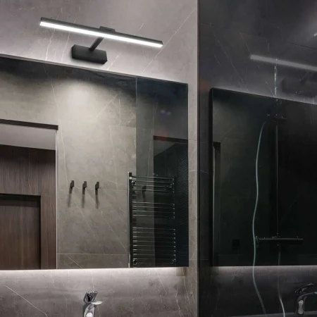 Kinkiet do łazienkowy 14W 60CM LED 4000K czarny elegancki ruchomy 368 - Decorativi