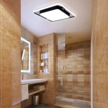 Lampa sufitowa plafon kwadrat ultra nowoczesny  66W LED na pilota 440 - Decorativi