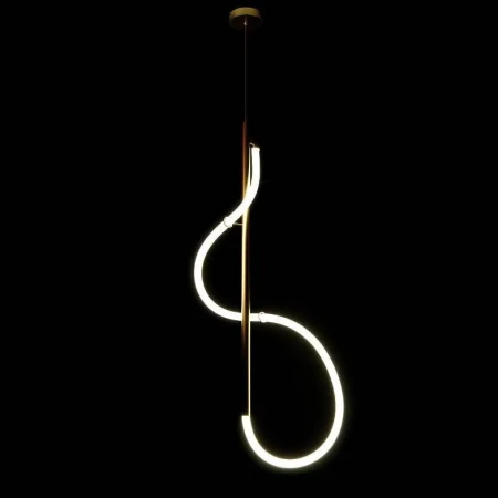 Lampa  designerska złota na pilota Snake LED wężyk 21,5W 607 - Decorativi