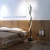 Designerska czarna lampa podłogowa do salonu z pilotem LED 70W 404 - Decorativi
