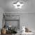 Lampa do pokoju dziecinnego na pilota sufitowa szare gwiazdki 28W 407 - Decorativi