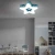 Lampa do pokoju dziecinnego na pilota sufitowa niebieskie gwiazdki 36W 408 - Decorativi