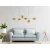 Piękna złota lampa dekoracyjna do salonu loftowego E27 - Decorativi
