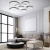 Duża czarna lampa sufitowa GIACOMMO na pilota do salonu LED 140W  443 - Decorativi