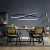 Lampa designerska okręgi wiszące LED 122W czarna 650 - Decorativi