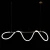 Lampa designerska Snake LED wężyk 40W  606 - Decorativi