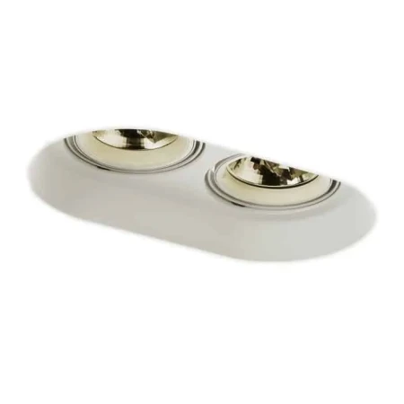 Oprawa do wbudowania DINGO II FRAMELESS gipsowa kierunkowa 12V G53 2x50W R10270 - RedLux