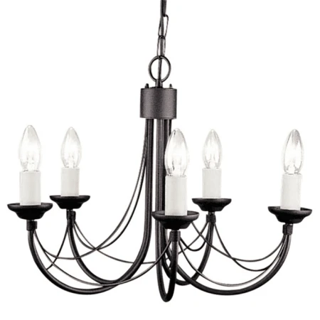 Żyrandol CARISBROOKE CB5 BLACK - Elstead Lighting