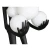 Lampa podłogowa WOMAN Czarna 180 cm posąg F9312 - Step Into Design