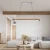Lampa Designerska Drewniana  na pilota Led 80W 563 - Decorativi