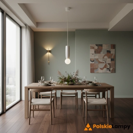 Lampa wisząca z ceramiki bolesławieckiej BOLL kremowy 8938 - Argon