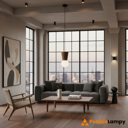 Lampa wisząca VOLANTE ciemne drewno dąb dark honey 8952 - Argon