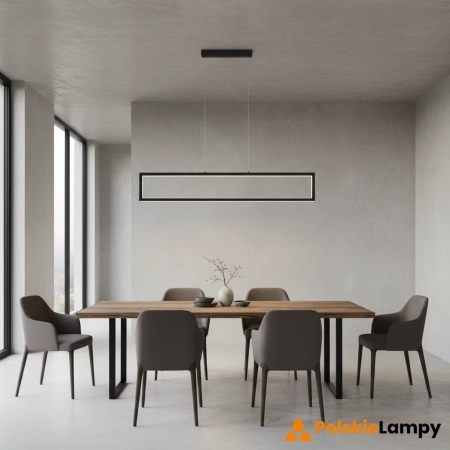 Azzardo Lampa wisząca LED aluminiowa czarna 120cm AZ6533 z serii FADA