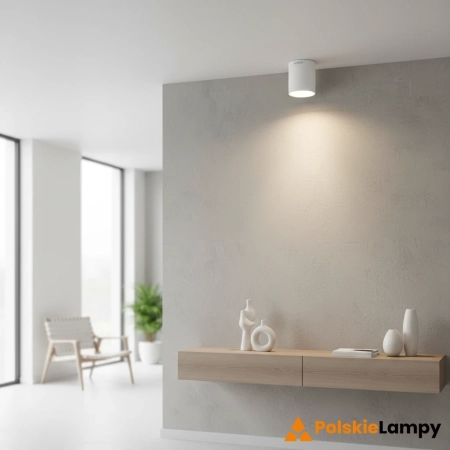 Azzardo Lampa sufitowa punktowa biała aluminiowa LED AZ6554 z serii BABIL