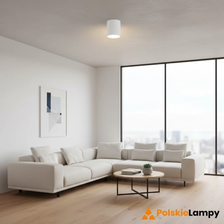 Azzardo Lampa sufitowa aluminiowa biała LED 15W AZ6557 z serii BABIL