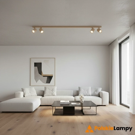 Azzardo Lampa sufitowa aluminiowa beżowa 4-punktowa AZ6655 z serii EXO LINE
