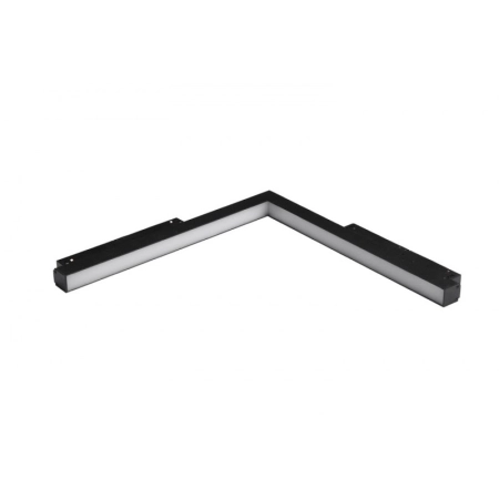 Azzardo Lampa szynowa magnetyczna narożna czarna aluminiowa AZ5498 z serii SAGA II TRACK MAGNETIC