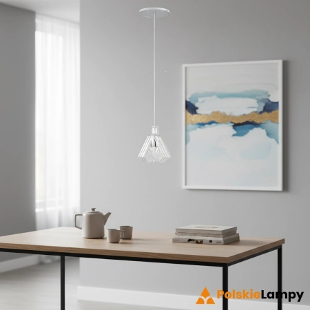 Lampa wisząca szklana chromowana 12cm 6746/1C 8C z serii Bira - Lampy Elem