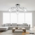 Lampa sufitowa chromowana 3-punktowa szklana 8824/3 z serii BLANCA - Lampy Elem