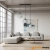 Lampa wisząca loftowa czarna metalowa 3-punktowa 8803/3 z serii PIRAMIDA - Lampy Elem