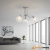 Lampa sufitowa chromowana 3-punktowa ze szklanymi kloszami 8962/3 z serii WENUS - Lampy Elem