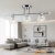 Lampa sufitowa chromowana 3-punktowa 71cm 8820/3 z serii KASPER - Lampy Elem