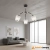 Lampa wisząca czarna z chromem 3-punktowa 6158/3 BL 8C z serii CARLOS - Lampy Elem