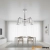 Lampa sufitowa chromowana szklana 5-punktowa 1860/5 z serii ROMA - Lampy Elem